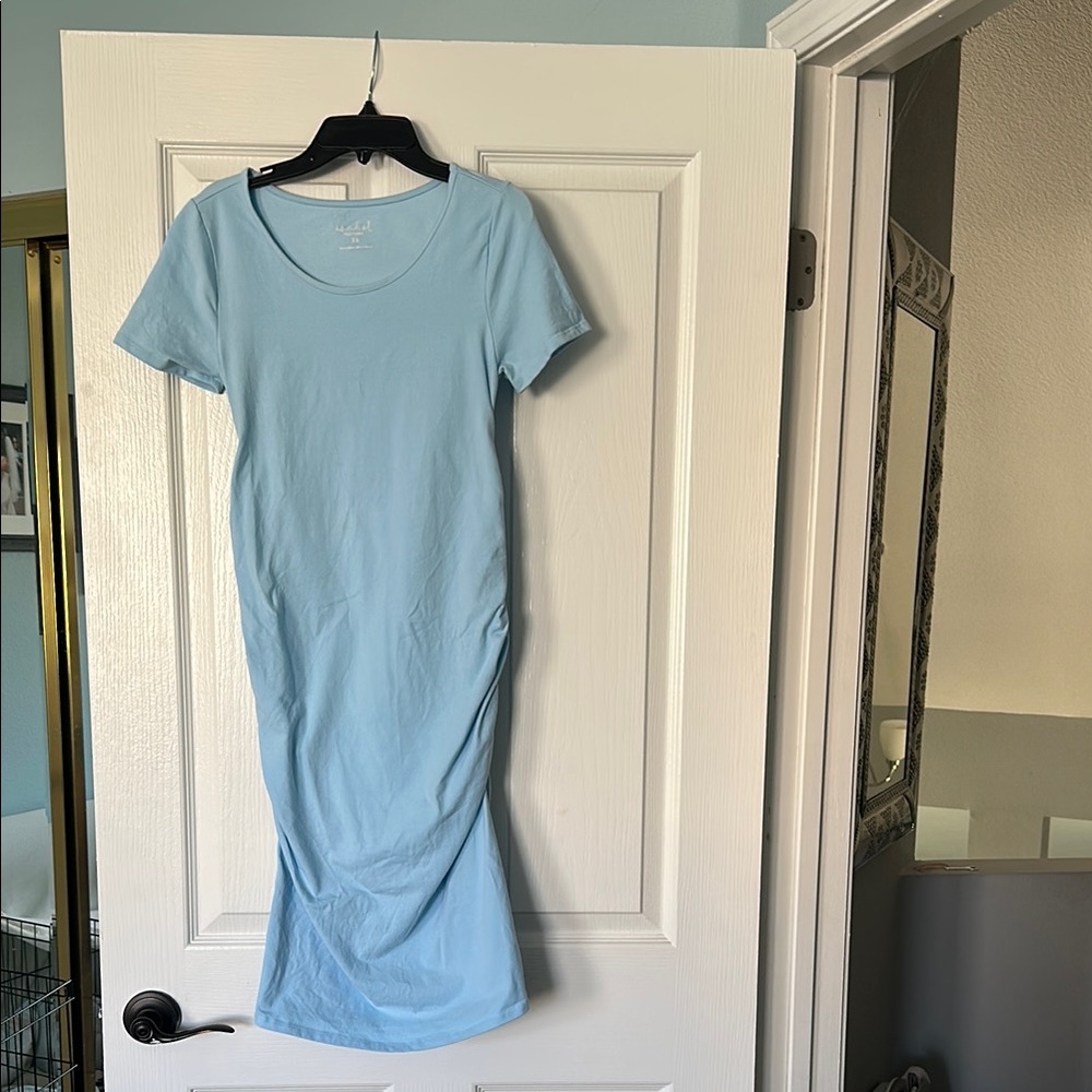 Light Blue Maternity Dress